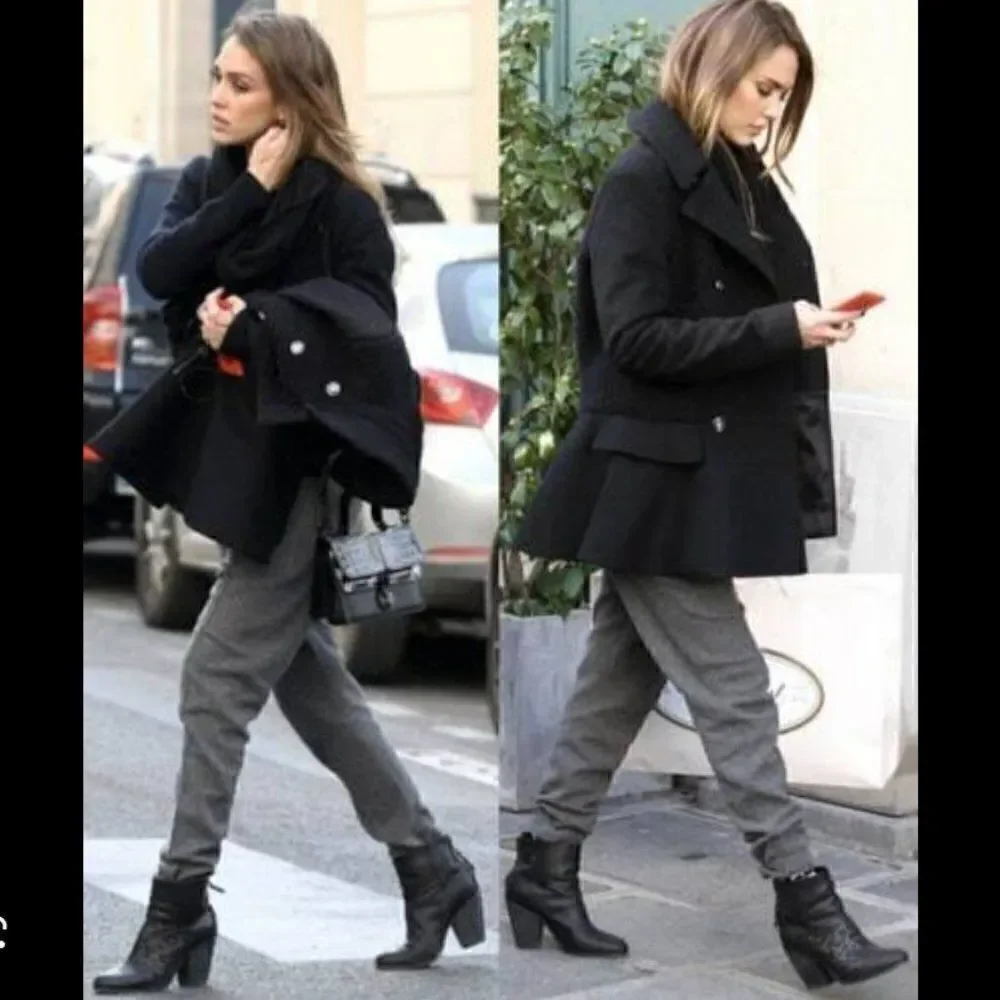 ‎Rag & Bone Womens Newbury Black Leather Booties EU36.5/US6.5